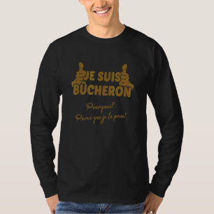 Mens Car Je Le Peux Chainsaw Chain Saw T-Shirt