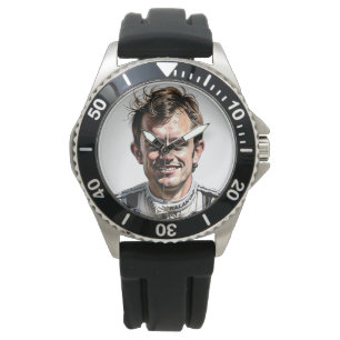 Men's Car Racer  Stainless Steel Watch