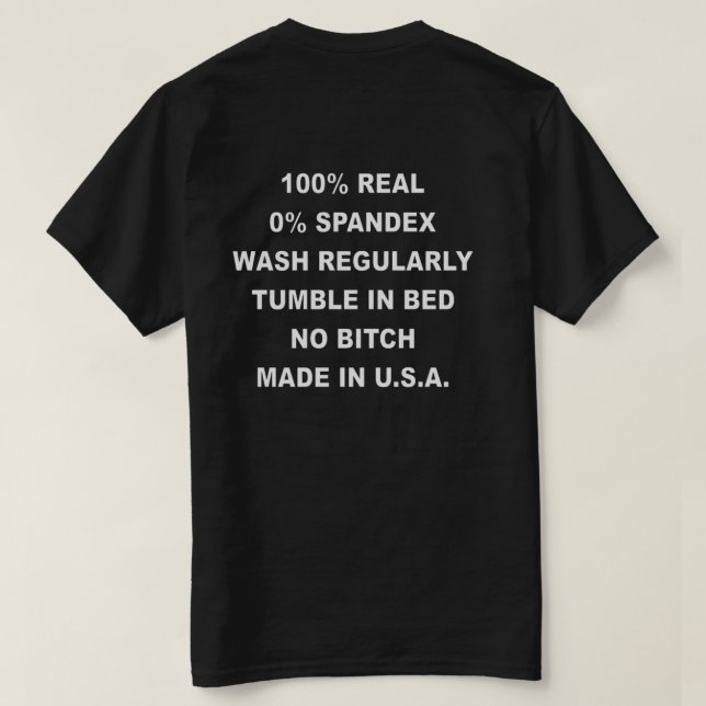 Mens Care Tag T-Shirt (Design Back)