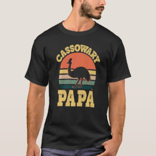 Mens Cassowary Papa Cute Cassowary Party Italian D T-Shirt