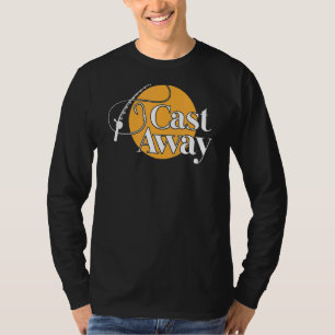 Mens Cast Away Fishing Fisherman T-Shirt