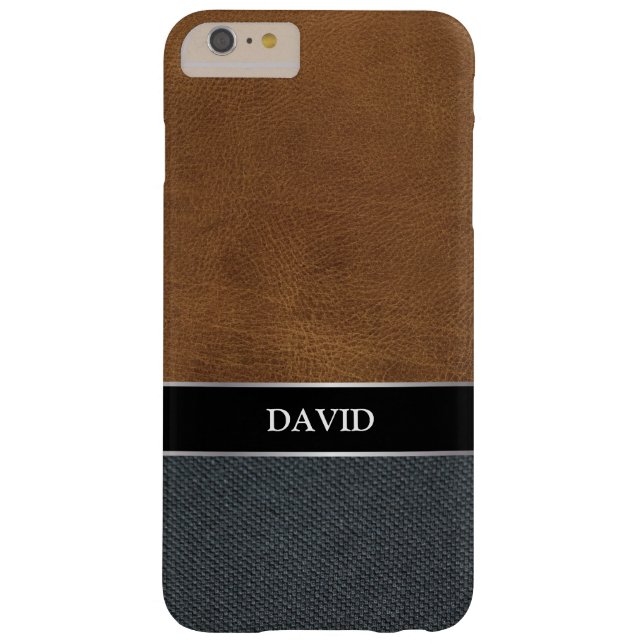 Men's Casual Canvas Custom Name iPhone 6 Plus Case (Back)
