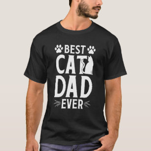 Mens Cat Dad Fathers Day For Cat Daddy Cat T-Shirt