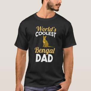 Mens Cat Father Bengal Dad T-Shirt