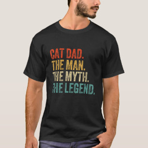 Mens  Cat Father s Day Vintage Ever CAT  Daddy Ret T-Shirt