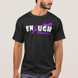 Mens Cat Overdose Awareness enought overdose 1 T-Shirt