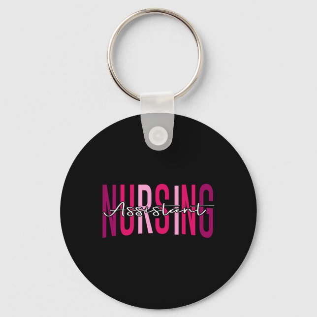 Mens Certified Nursing Istant Nurse Istant Cna Keychain (Front)
