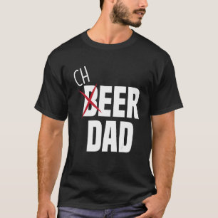 Mens Cheer Dad Cheerleading Dad Beer   Cheerleader T-Shirt