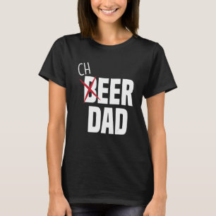 Mens Cheer Dad Cheerleading Dad Beer   Cheerleader T-Shirt