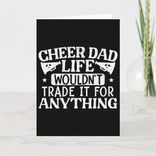 Mens Cheer Dad Life Cheerleader Card