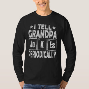 Mens Chemist Chemistry Vintage I Tell Grandpa Joke T-Shirt