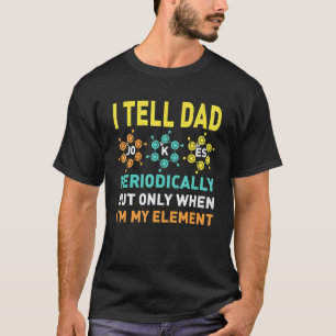 Mens Chemistry Chemist Vintage Tees I Tell Dad Jok