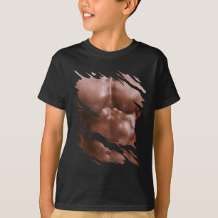 Mens Chest Six Pack I Muscles Bodybuilder I Fake M T-Shirt