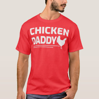 Mens Chicken Farmer Retro Best Chicken Daddy Fathe T-Shirt
