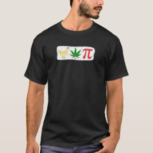 Mens Chicken Pot Pie Weed Humour T-Shirt