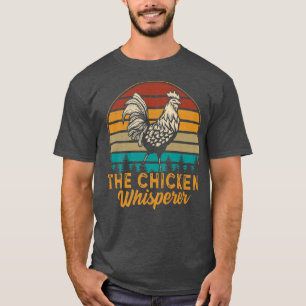 Mens Chicken Whisperer Vintage Retro Chickens Farm T-Shirt