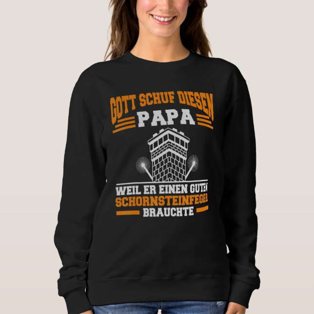 Mens Chimney Sweep Lucky Charm Profession Dad Fire Sweatshirt (Front)