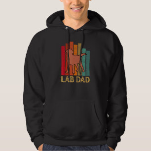 Mens Chocolate Lab Dad Labrador Retriever Hoodie