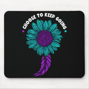 Mens Choose To Keep Going Prevention Suower Mouse Pad