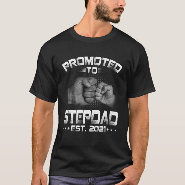 Mens Christmas Father's Day Gifts Promoted To Step T-Shirt (Front)