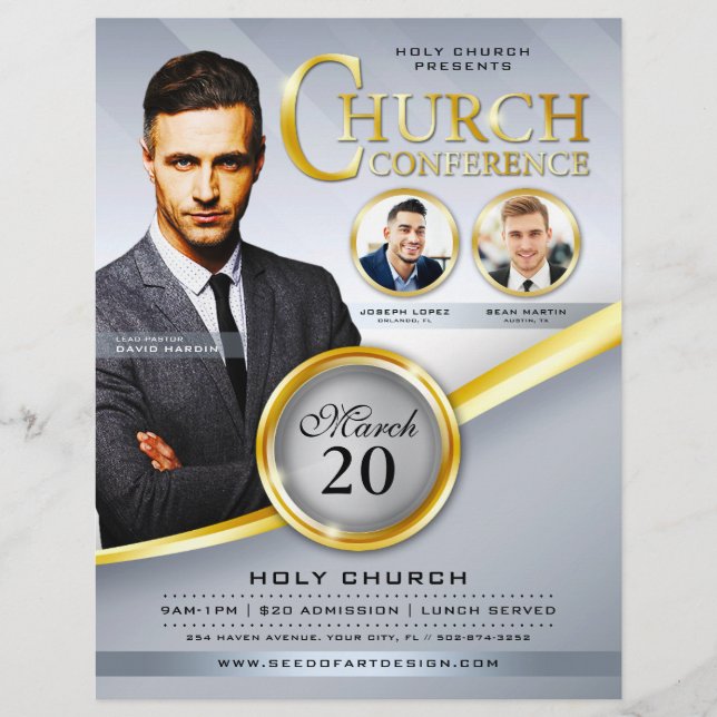 Men's Church Conference Inspirational Flyer (Front)