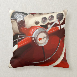 Men's Classic Car Throw Pillows