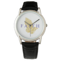Mens Classic Watch-Hands of Prayer Faith