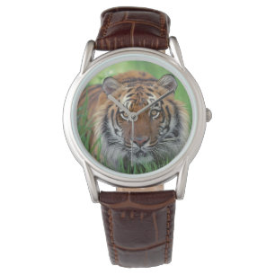 Mens Classic Watch/Wildlife Tiger Watch