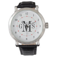 Men's Classy Personalized Monogram Watch