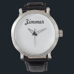 Men's Classy Personalized Watch<br><div class="desc">Elegant and classy design, with clean and simple customization. These watches are for any man you want to thank, whether it's brotherly love or everlasting love. Perfect for holidays, thanks yous, groomsmen, and more! Elegant and easy to designs to withstand the changes in fashion, and water resistant to help withstand...</div>
