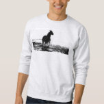 Mens Clothing Ash Sweatshirt Running Horse Design<br><div class="desc">Mens Clothing Ash Sweatshirt Template Add Your Own Text Pop Art Running Horse Add Image Logo Photo Men's Basic Ash Sweatshirt.</div>