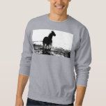 Mens Clothing Grey Sweatshirt Running Horse<br><div class="desc">Mens Clothing Grey Sweatshirt Template Add Your Own Text Pop Art Running Horse Template Add Image Logo Photo Men's Basic Sweatshirt.</div>