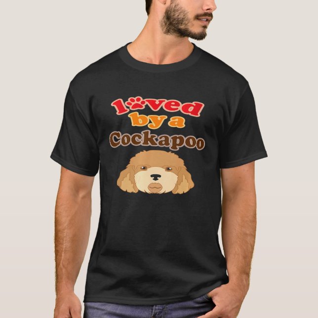 Mens Cockapoo Dog Poodle Cocker Spaniel T-Shirt (Front)