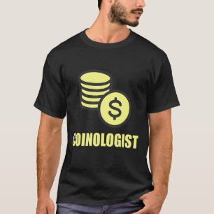 Mens Coinologist Coin Collector Vintage Blockchain T-Shirt