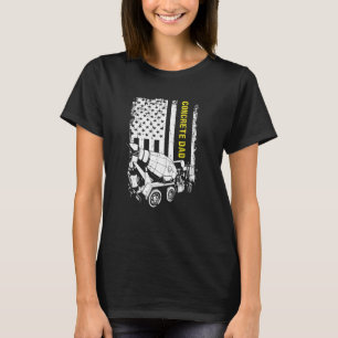 Mens Concrete Finisher For Construction Cement Wor T-Shirt