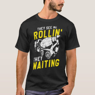 Mens Concrete Finisher for Construction Cement Wor T-Shirt