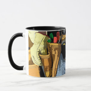 Mens Construction And Tools Theme Mug