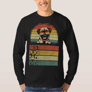 Mens Cool Best Pug Dad Ever  Father's Day T-Shirt