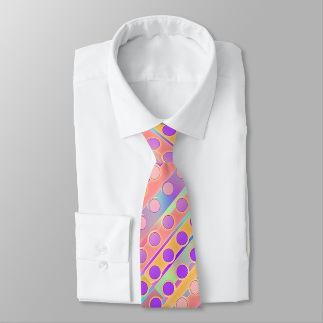 MENS COOL CIRCLES CONCEVOIR CRAVATE NECKTIE (Attaché)