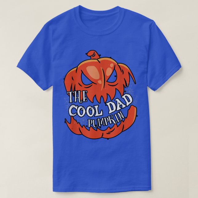 Mens Cool Dad Pumpkin Matching Family Group Hallow T-Shirt (Design Front)