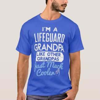 Mens Cool Lifeguard Grandpa Fathers Day Gift T-Shirt