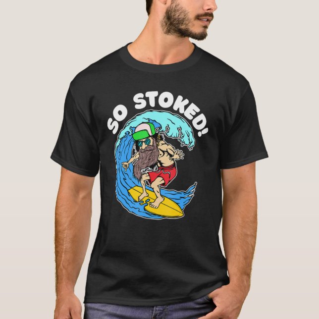 Mens Cool Statement Full Beard Growth Bearded Hair T-Shirt (Front)