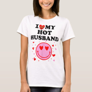 Mens Cool Vintage Style I Love My Awesome Husband T-Shirt