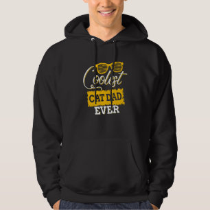 Mens Coolest Cat Dad Ever Family Matching Fathers  Hoodie