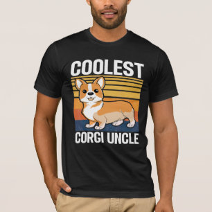 Mens Coolest Corgi Uncle Corgi Dog For Uncle T-Shirt