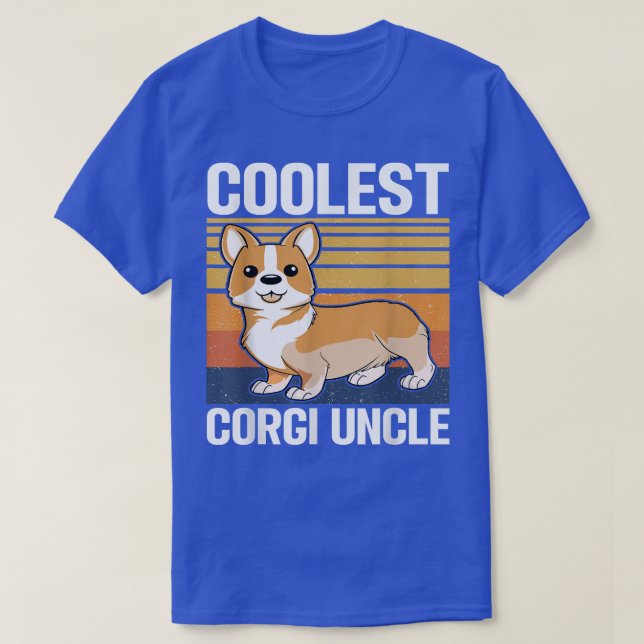 Mens Coolest Corgi Uncle  T-Shirt (Design Front)