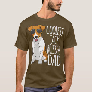Mens Coolest Jack Russel Dad Jack Russell Terrier  T-Shirt