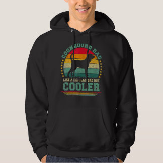 Mens Coonhound Dad Like A Regular Dad But Cooler F Hoodie