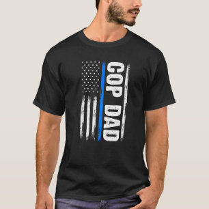 Mens Cop Dad Police Officer Cops   T-Shirt