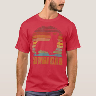 Mens Corgi Dad Dog Dad Father Corgi Owner Fathers  T-Shirt